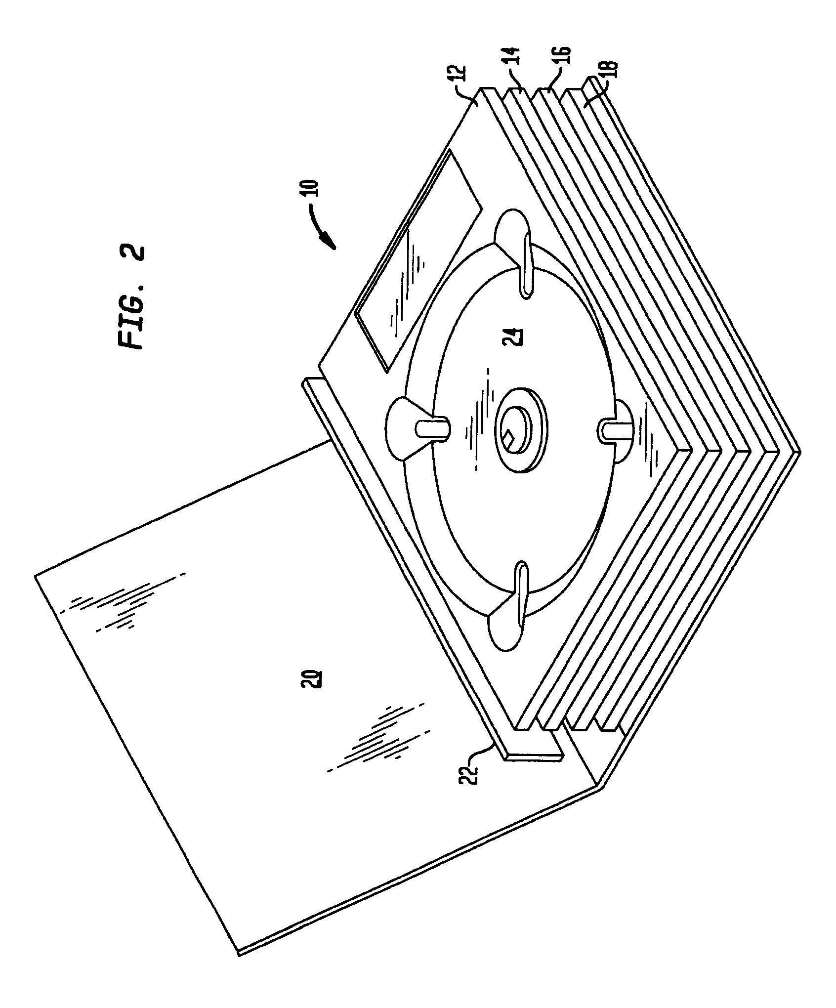 Packaging for multiple media discs and methods for making same
