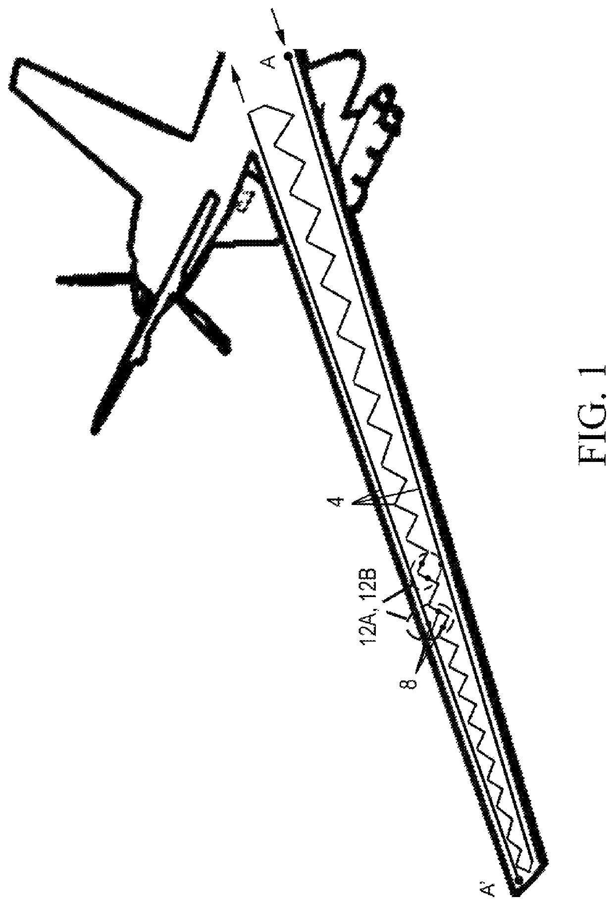 Fiber optic system for monitoring displacement of a structure using quaternion kinematic shape sensing