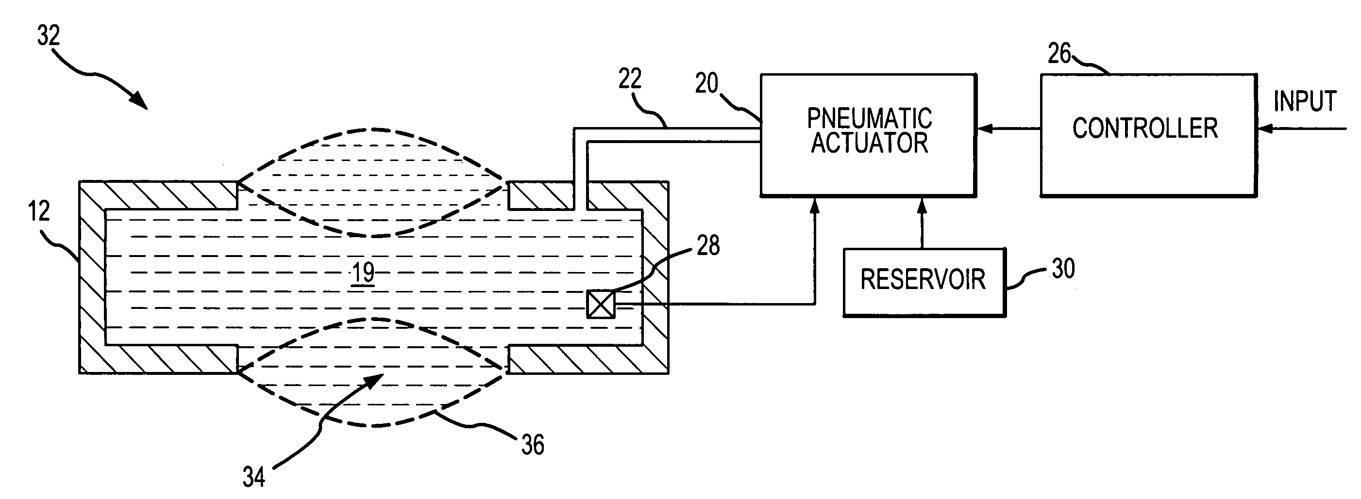 Variable focus liquid-filled lens using polyphenyl ethers