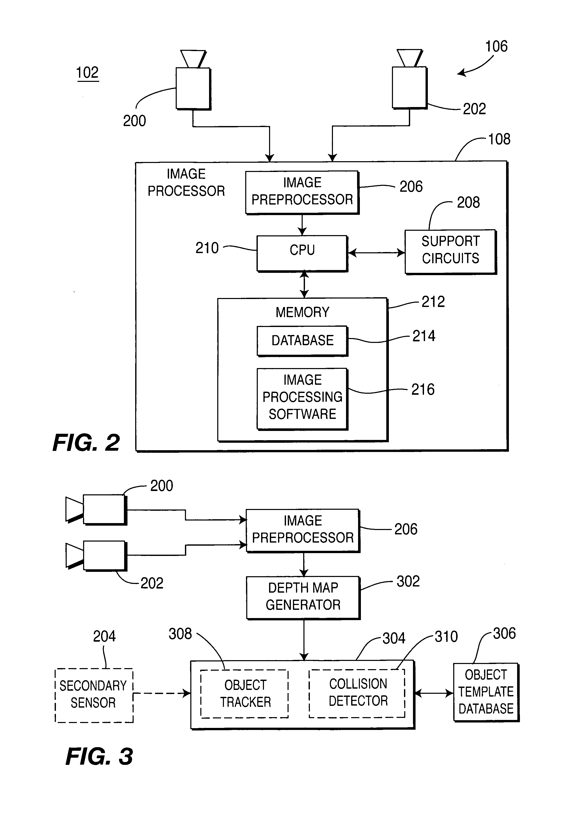 Method and apparatus for object tracking prior to imminent collision detection