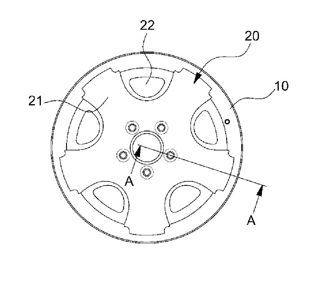Wheel for vehicles and method for manufacturing the same