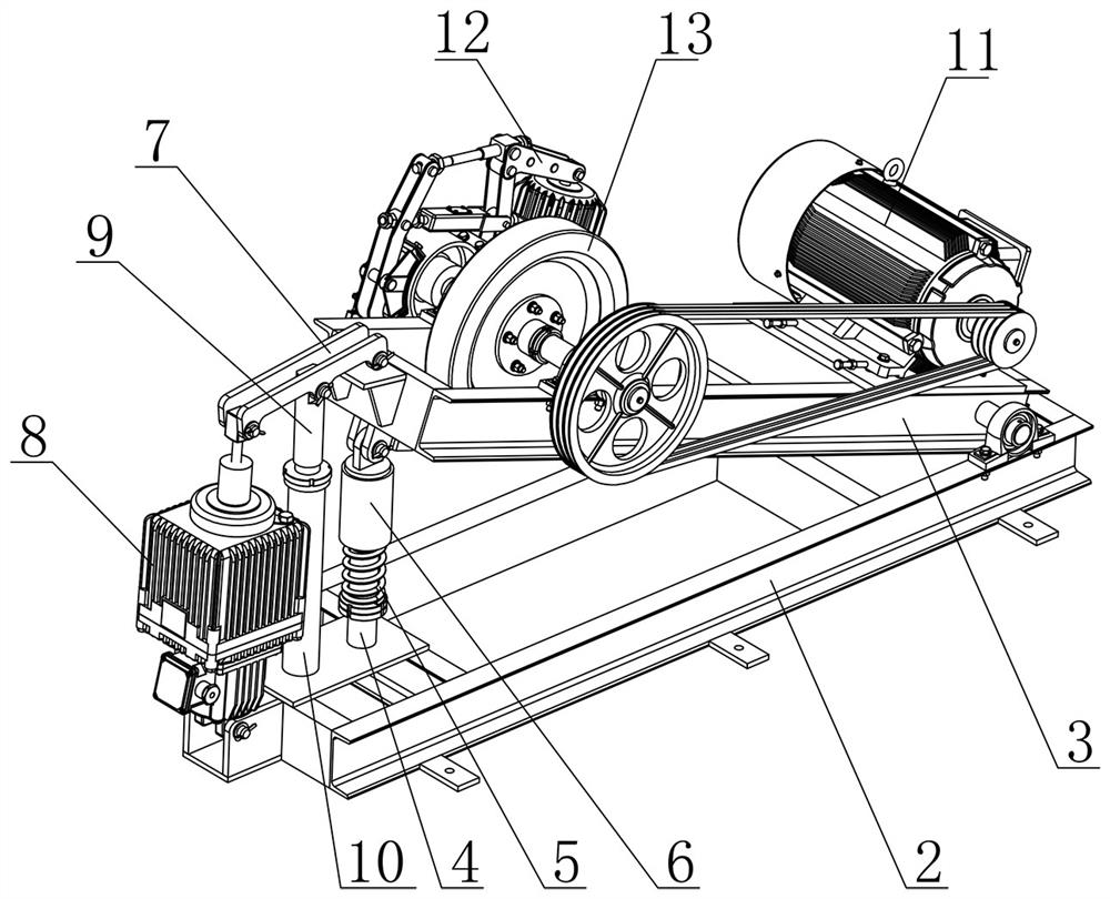 Driving, speed reducing and braking three-in-one device for pirate ship