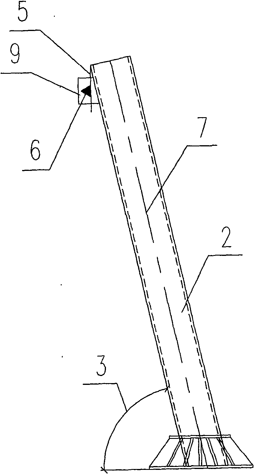 Method for measuring mounting inclination angle of one-side-inclined structure