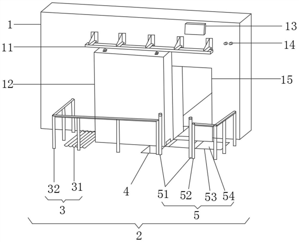 Proton and heavy ion irradiation shielding door and use method thereof