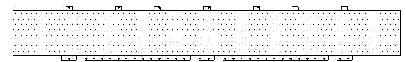 Primary plating-prior-to-etching metal frame subtraction imbedded chip flip plat pin structure and process method