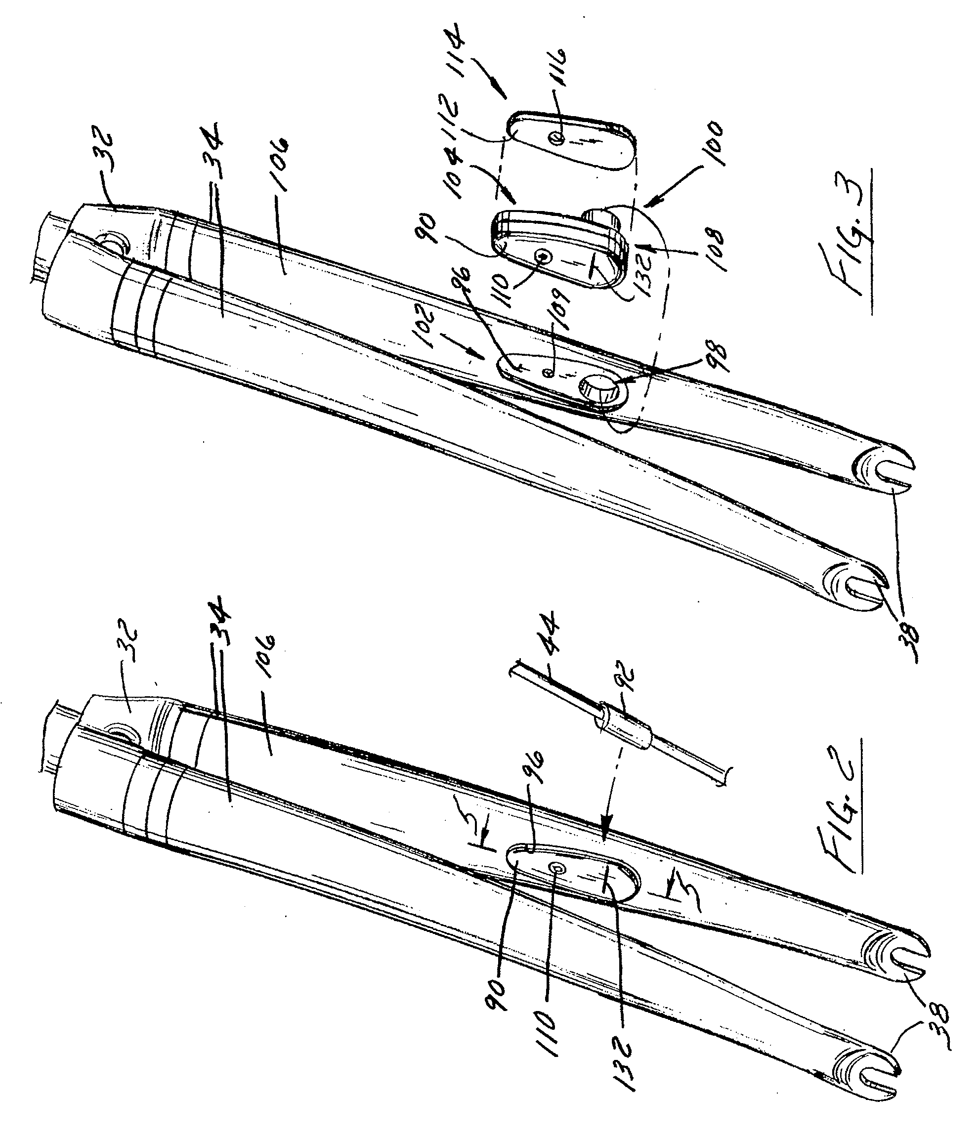 Bicycle frame with device cavity