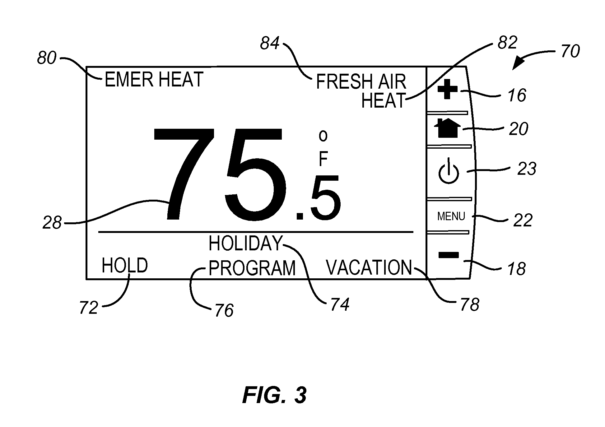 Method for operating a thermostatically controlled heater/cooler with fresh air intake