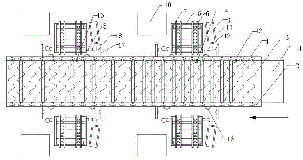 Bottom plate and surface skin adhering apparatus after core plate glue coating