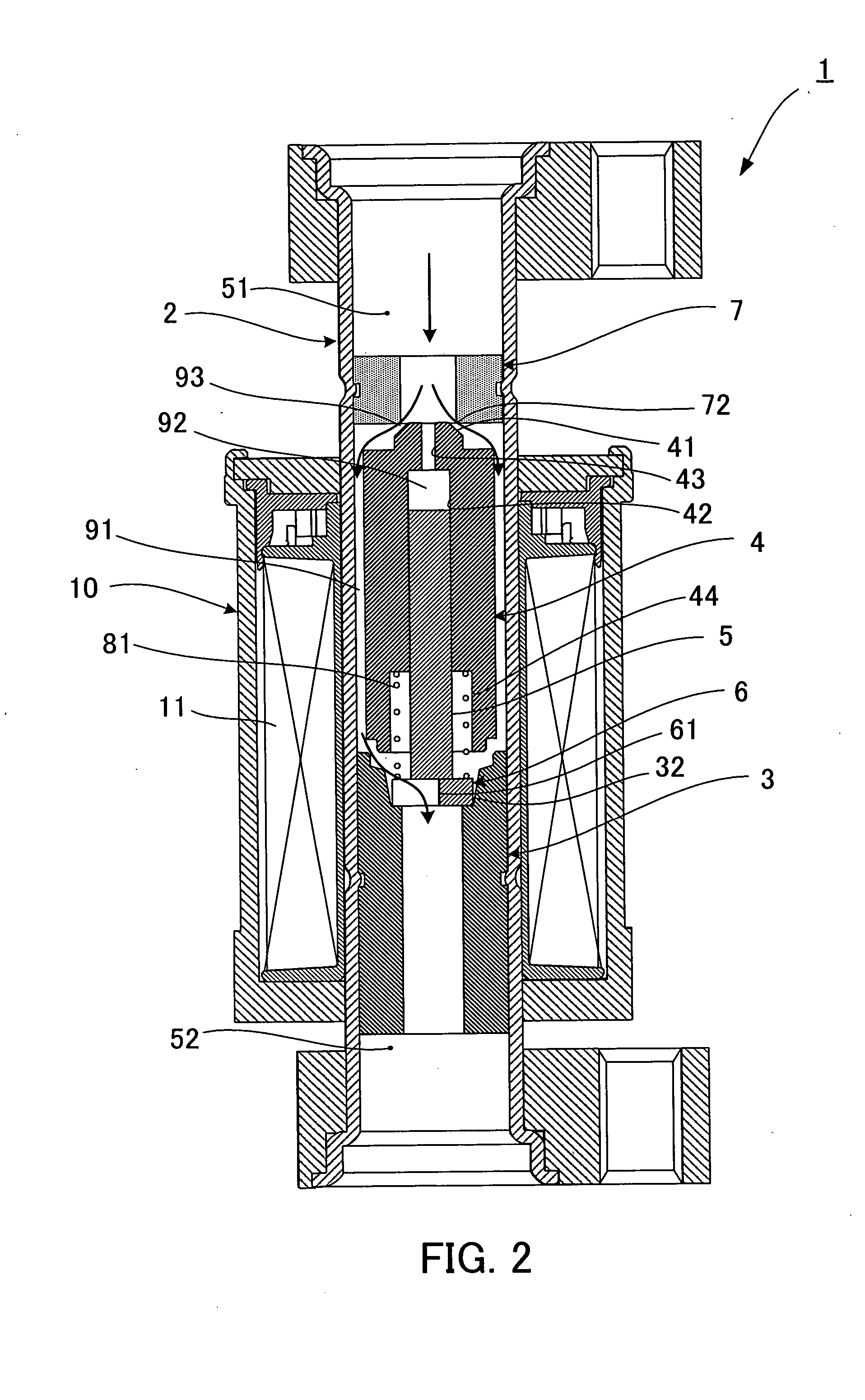 Constant differential pressure valve