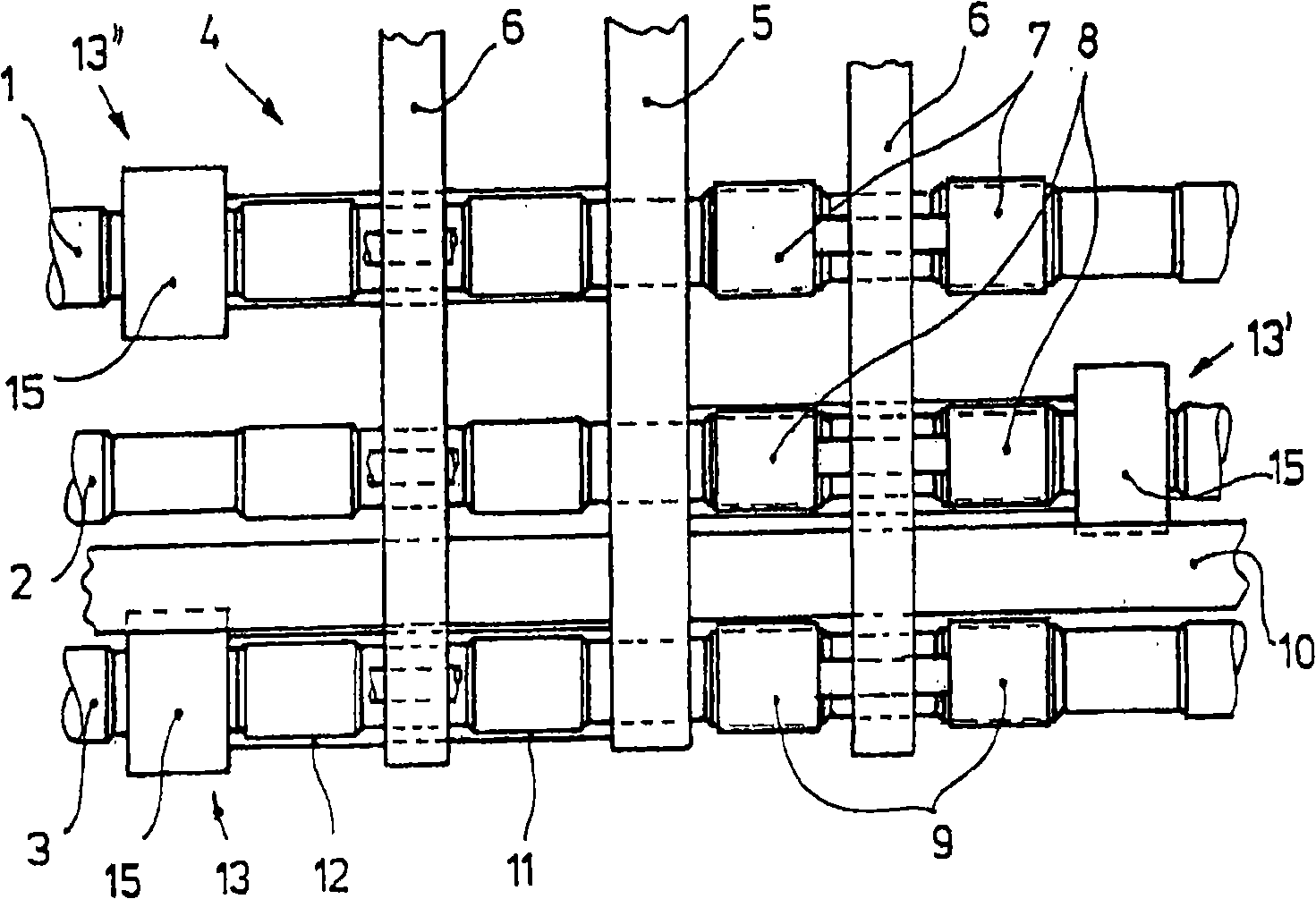 Ring spinning frame comprising drawing systems