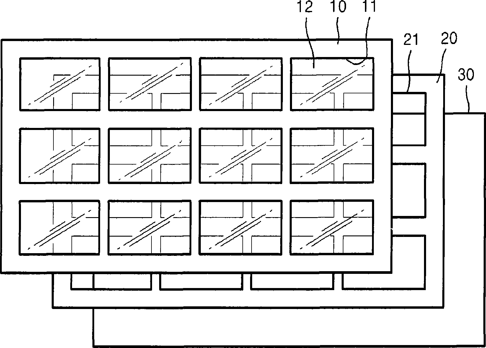 Input device with display button and portable electronic device having the same