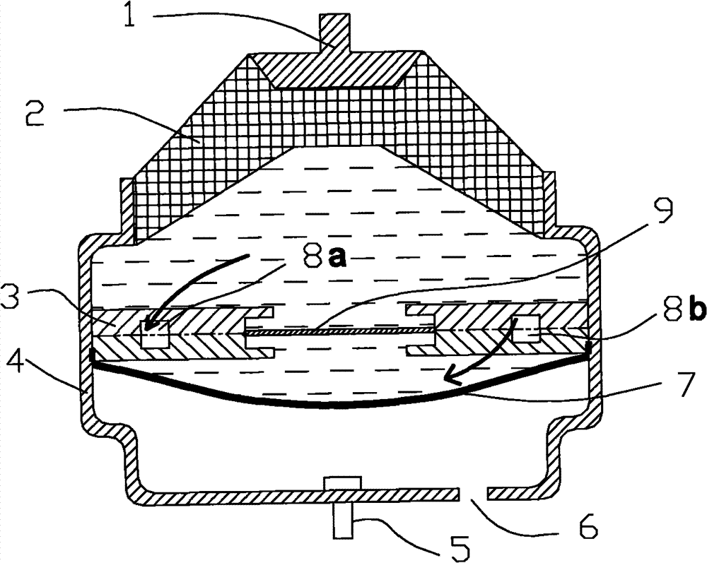 Semiactive suspending device with electromagnetic valve
