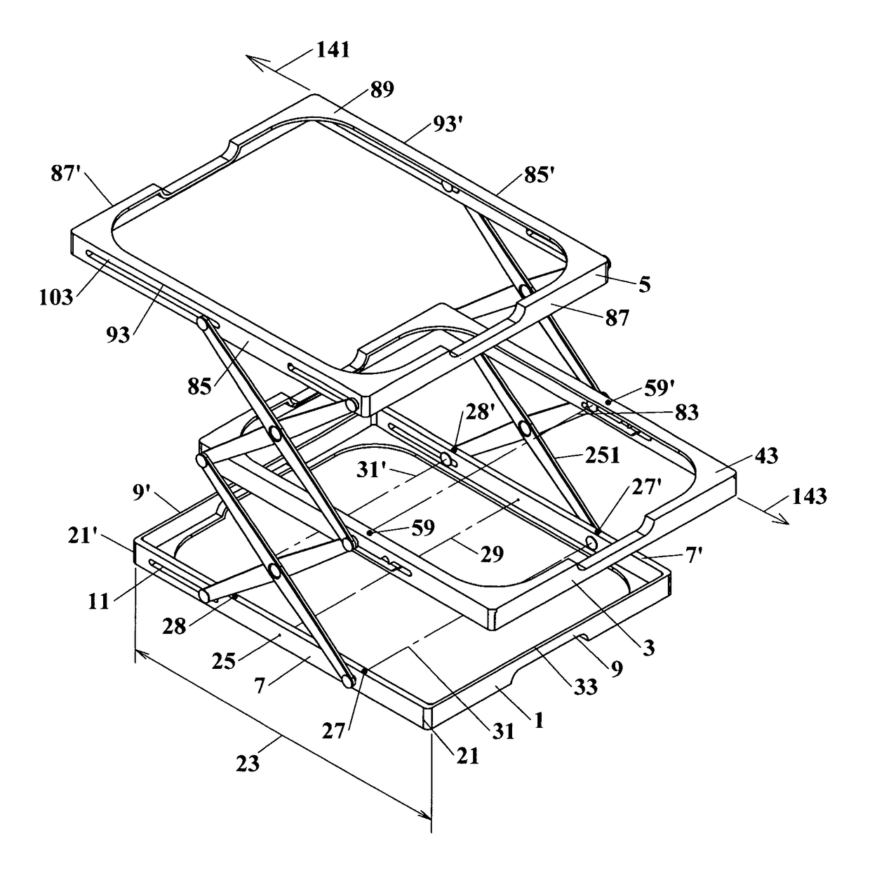 Multi-level serving tray carrier
