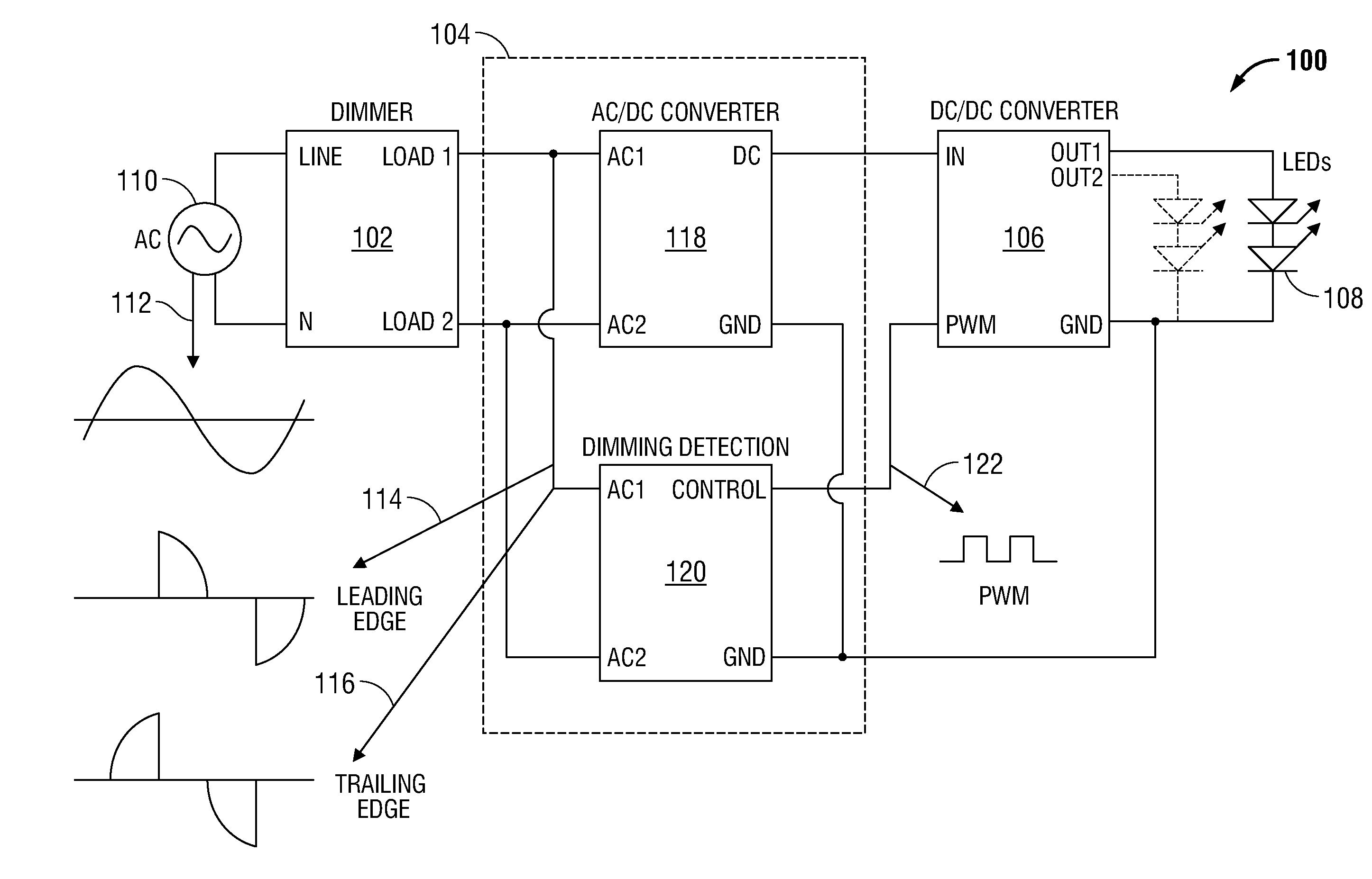 Controlling LED current from a constant voltage source