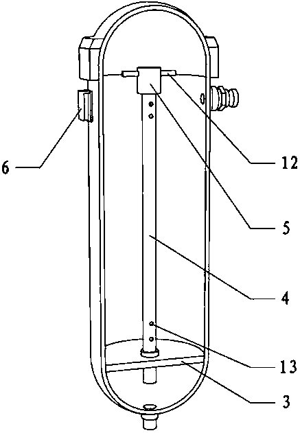 External pressure type filter element housing