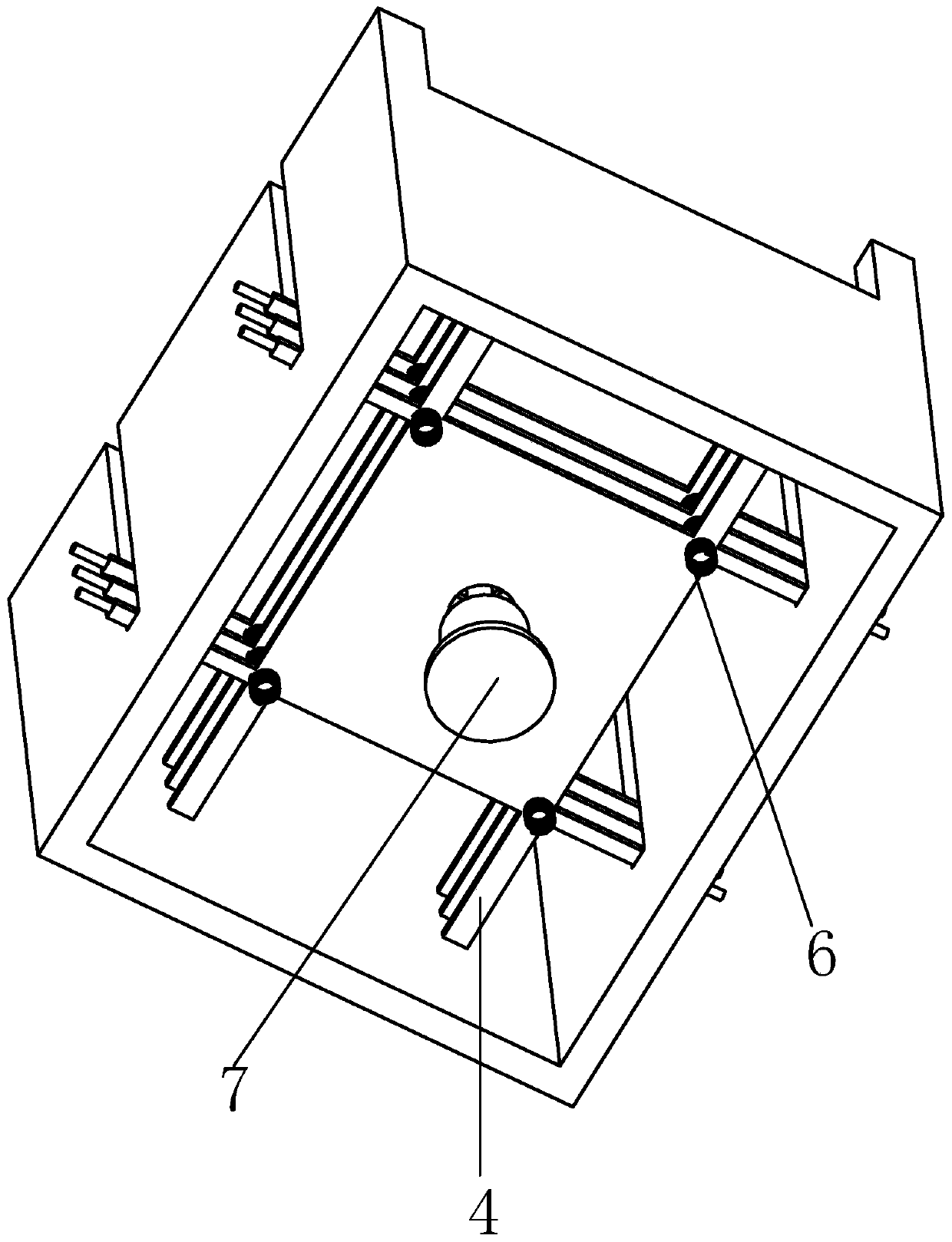 Storage box for receiving disk parts