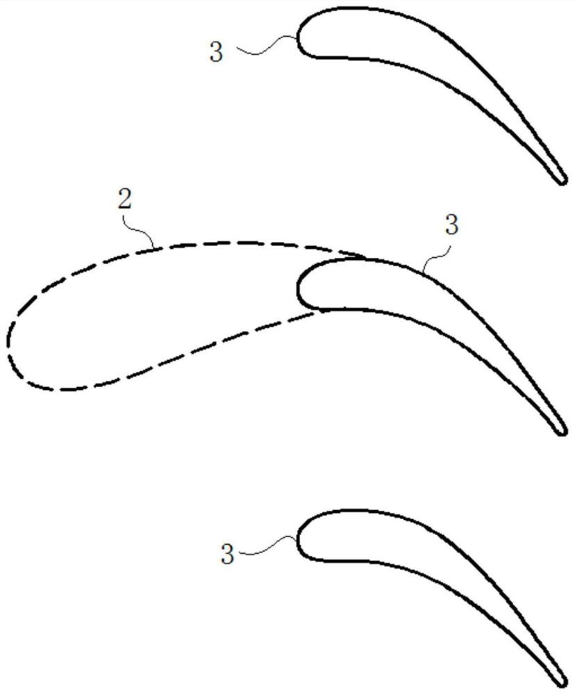 Airfoil Design Method for Axial Flow Turbine Large and Small Blade Combination Cascades