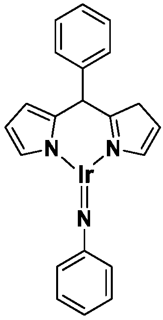 Trivalent iridium imine complex containing iridium nitrogen double bonds, preparation method and application of trivalent iridium imine complex