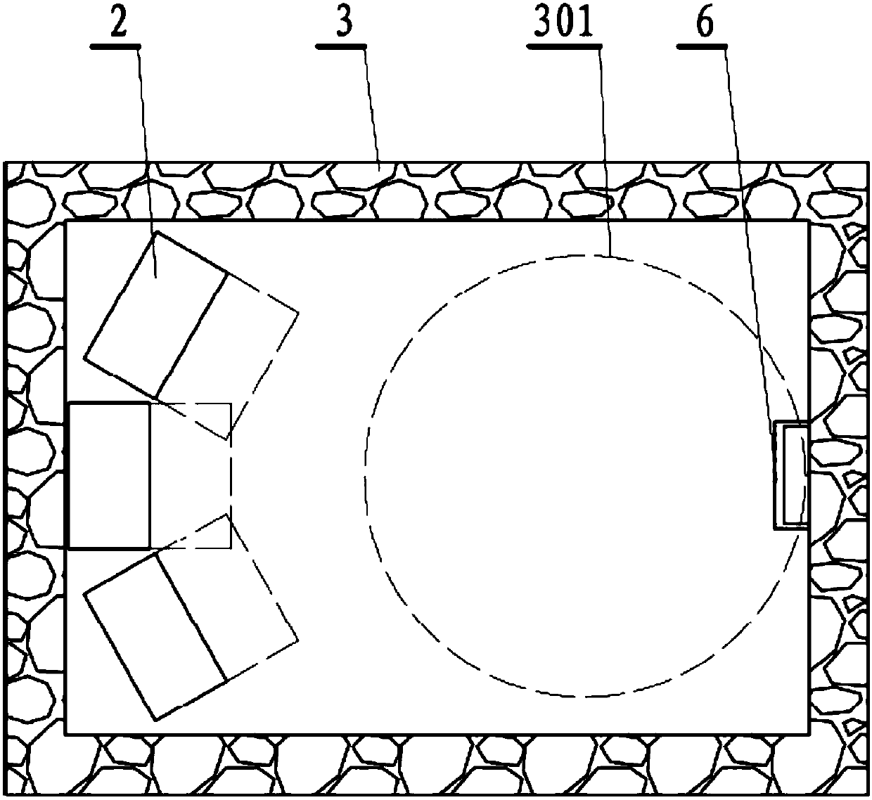 Underground waterproof communication equipment cabin