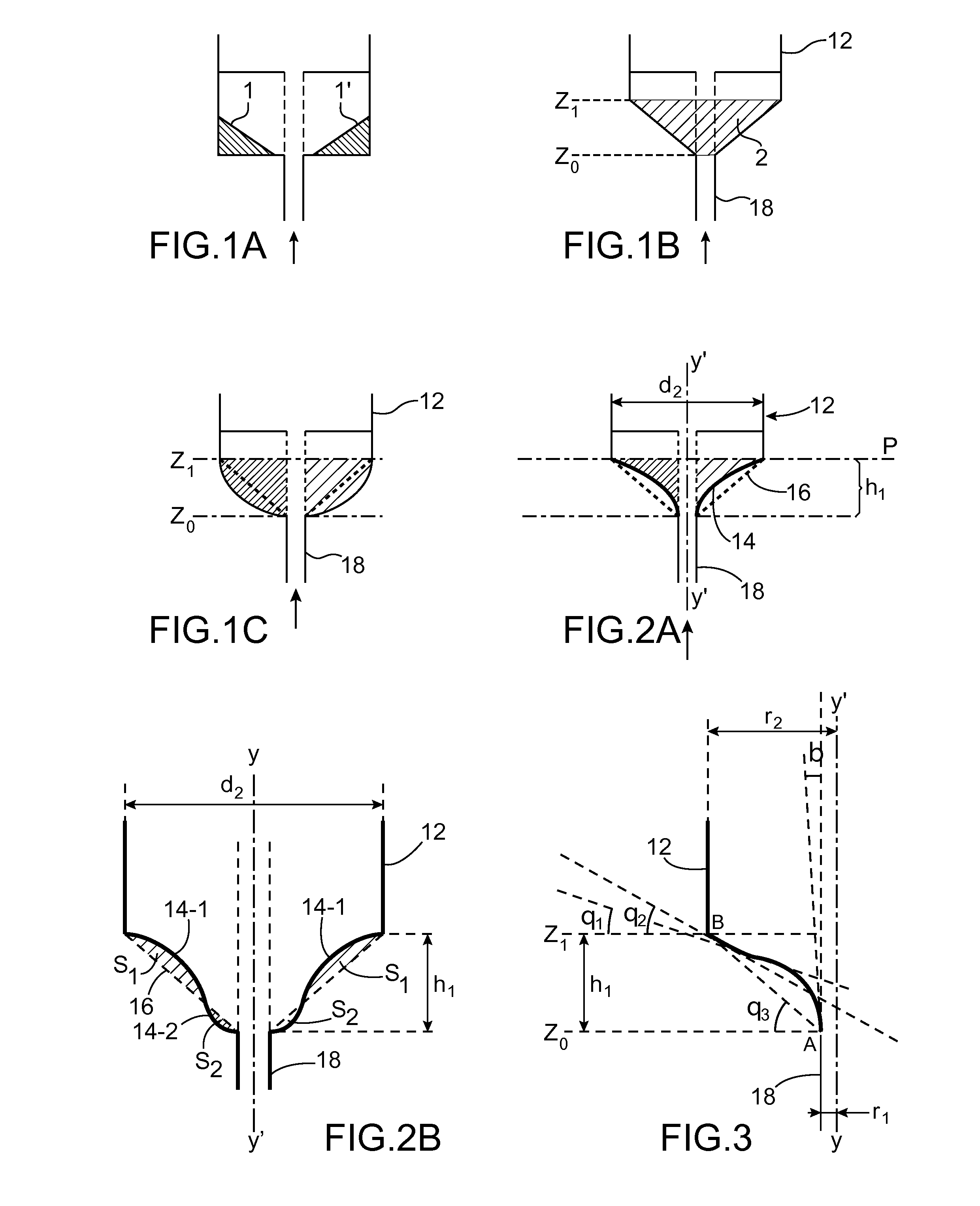 Jet Spouted Bed Type Reactor Device Having A Specific Profile For CVD