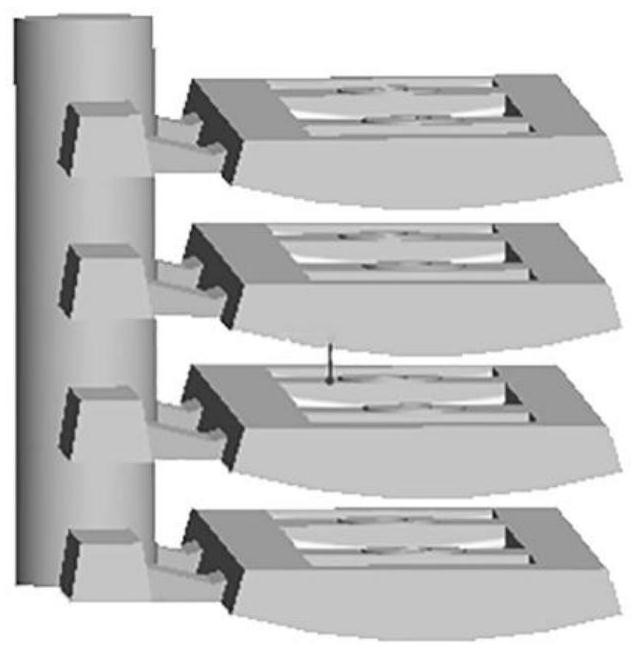 High-throughput preparation method of gravity infiltration composite lining plate