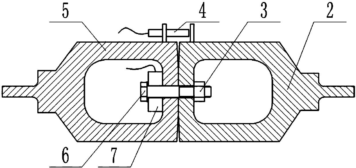 Measurement method for influence of residual stress on bolt connection structure clamping force attenuation