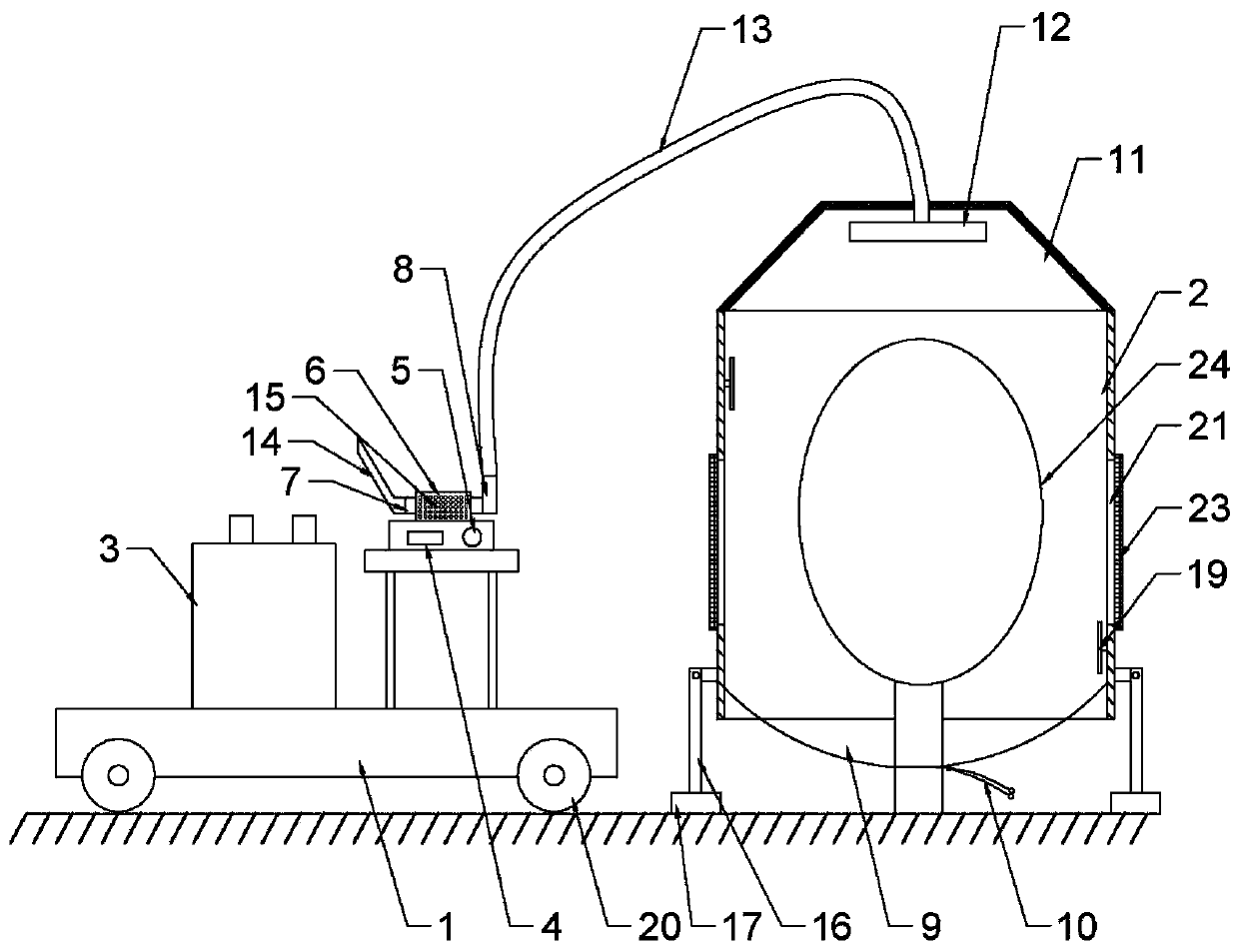 Plant transpiration measuring device and method thereof