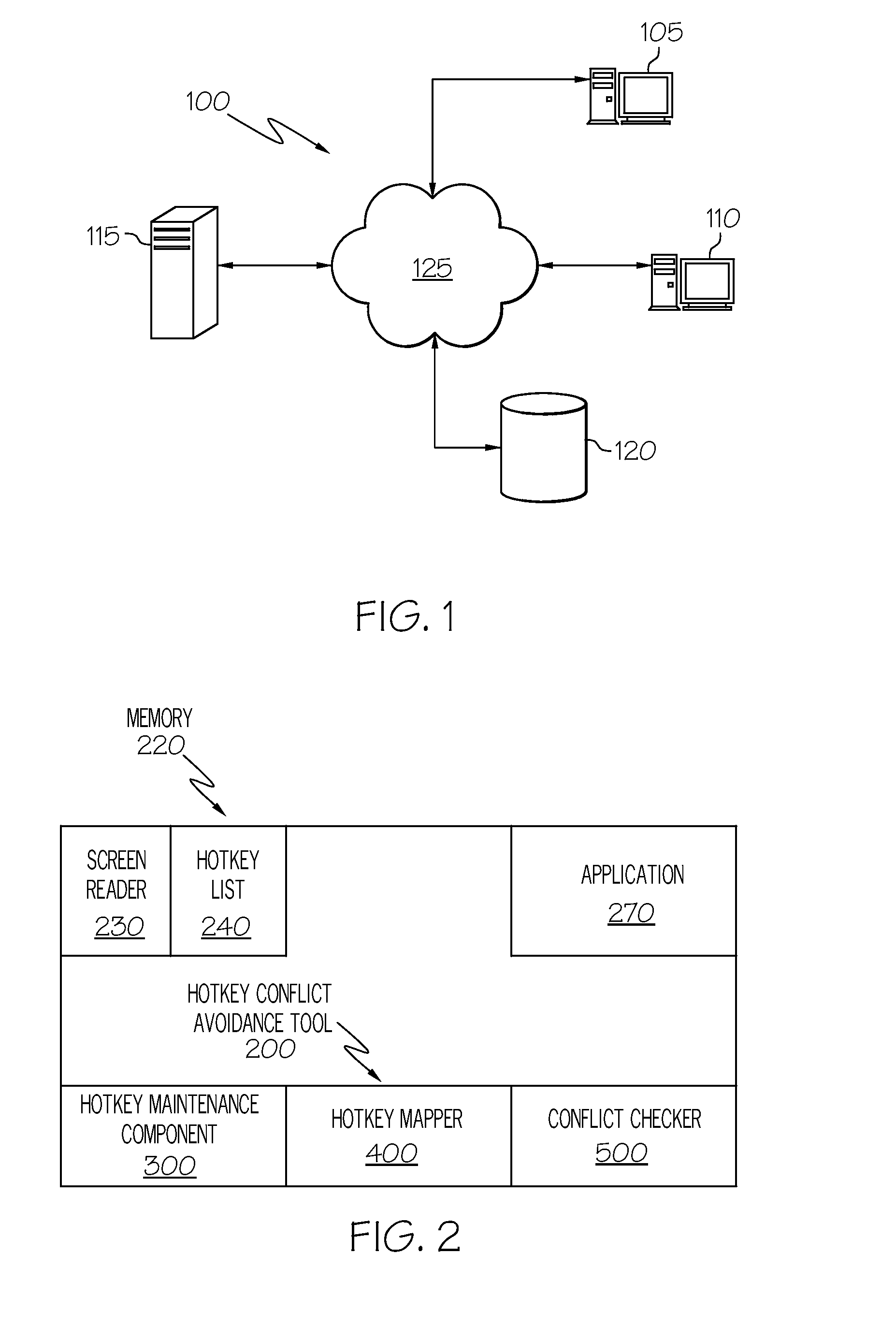 Method and apparatus for identifying hotkey conflicts