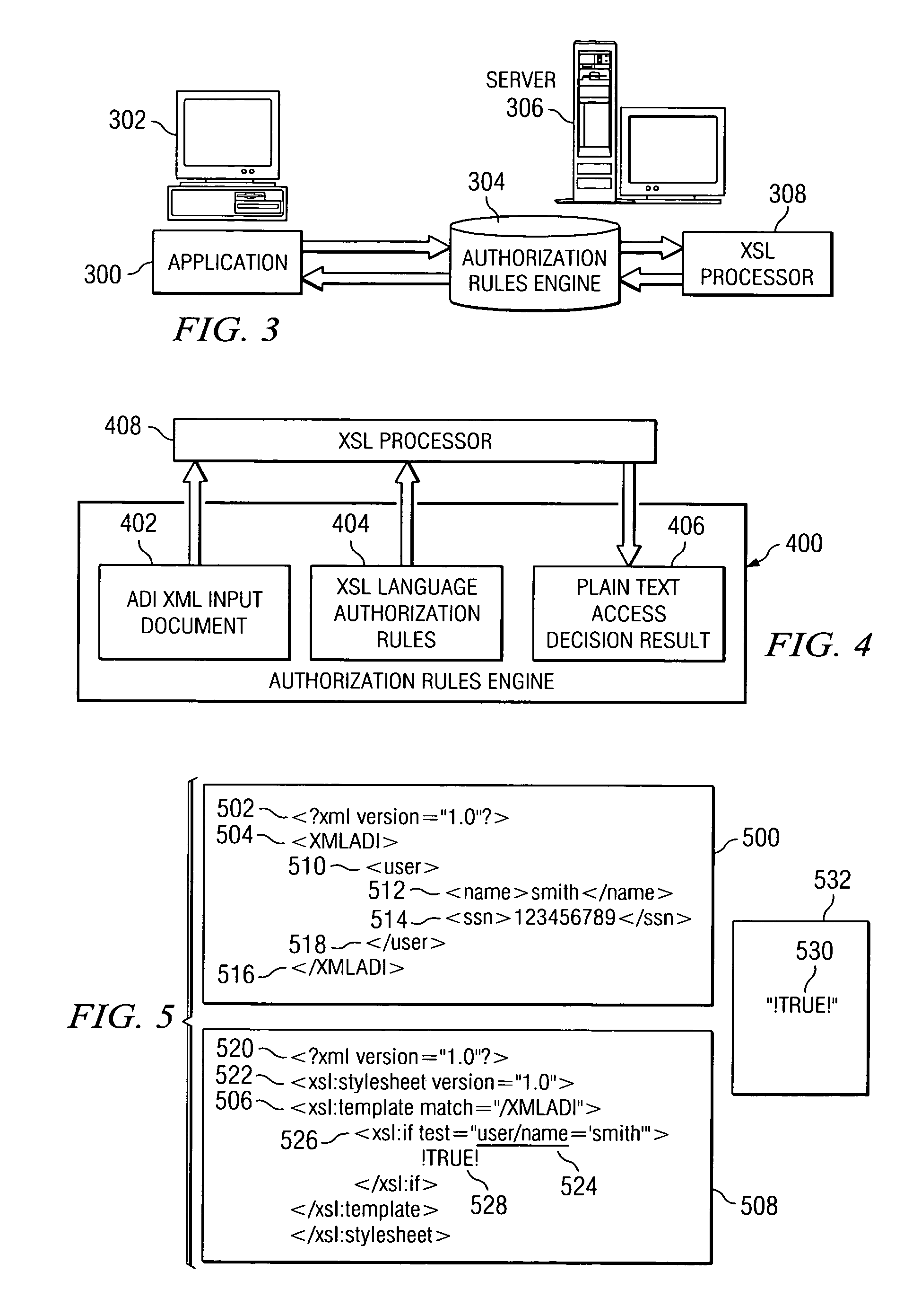 Method and apparatus for XSL/XML based authorization rules policy implementation