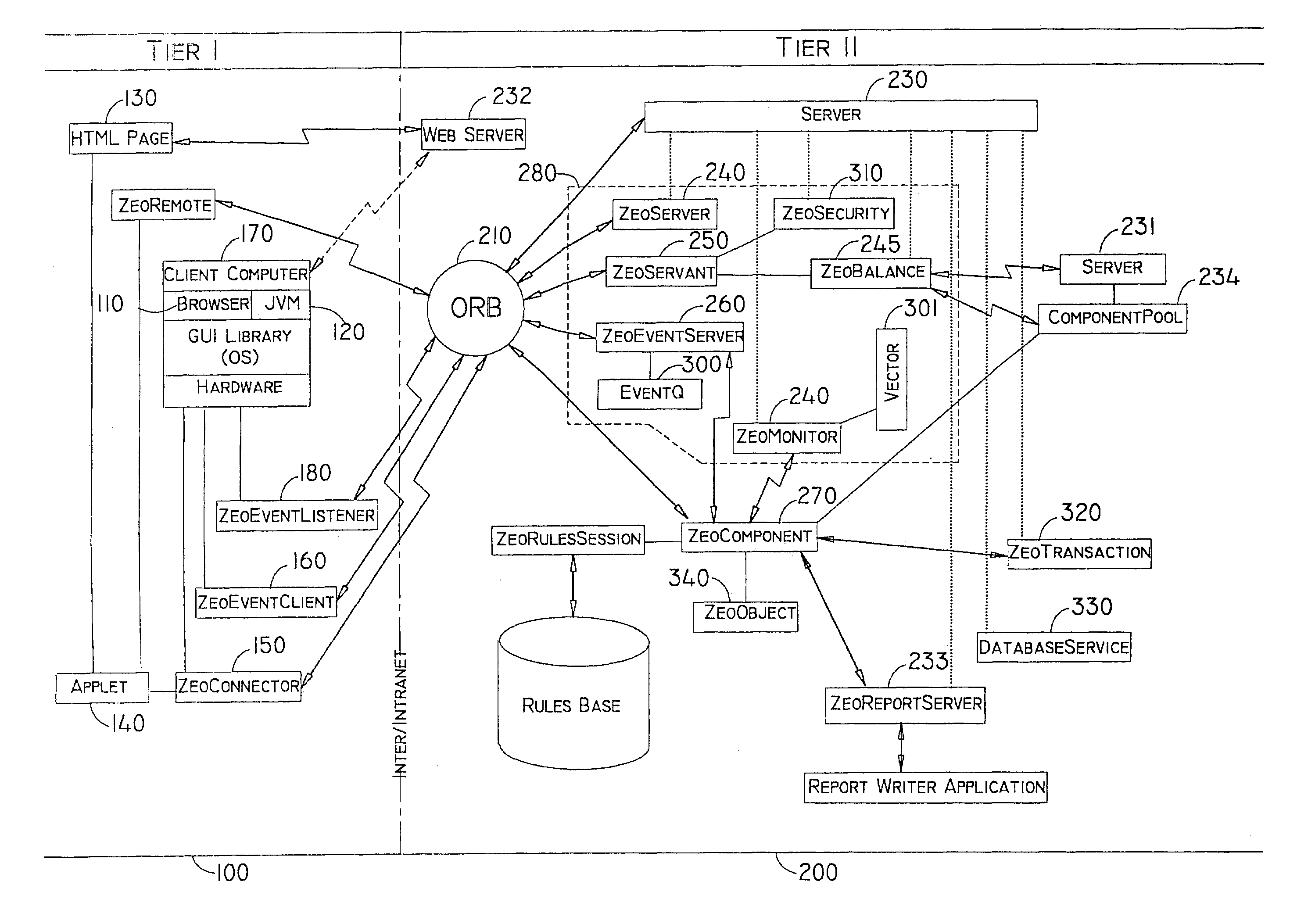 Distributed, multi-user, multi-threaded application development system and method