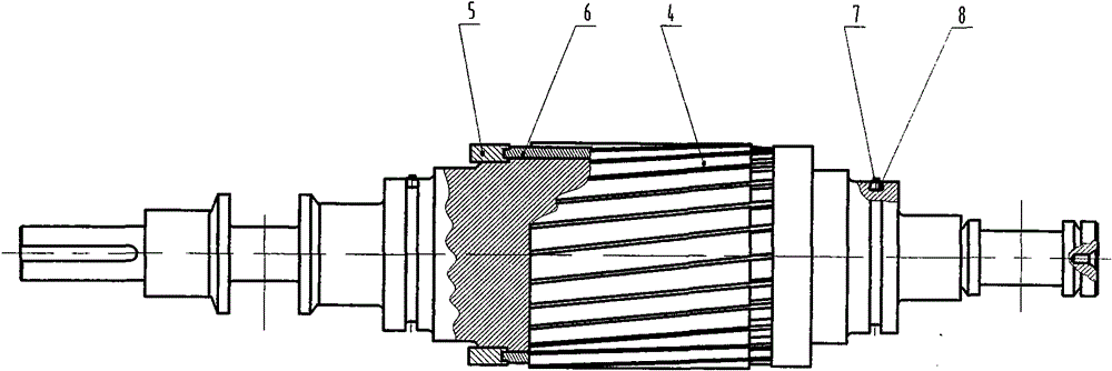High-speed motor with solid rotor
