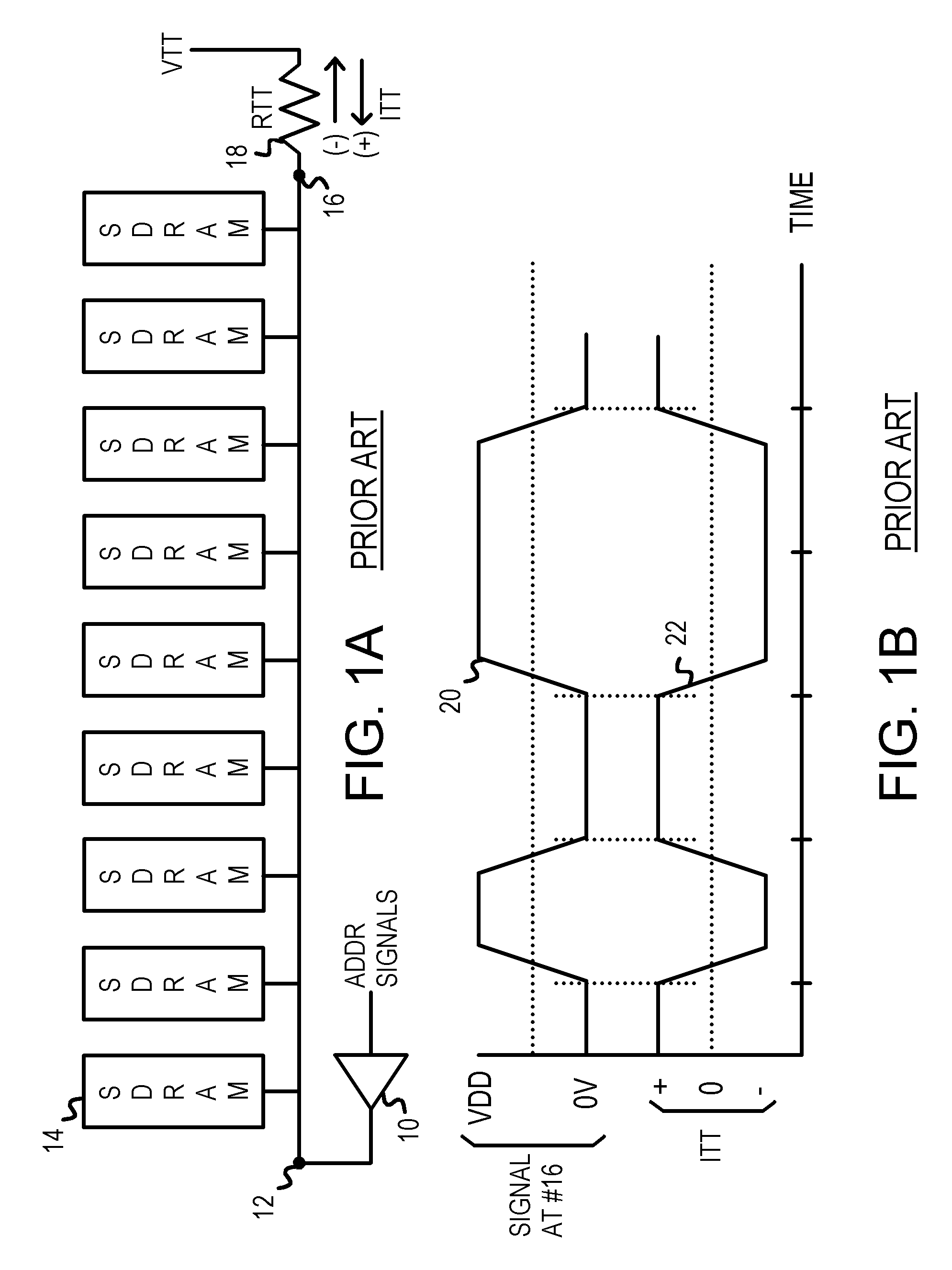 Memory module with dynamic termination using bus switches timed by memory clock and chip select