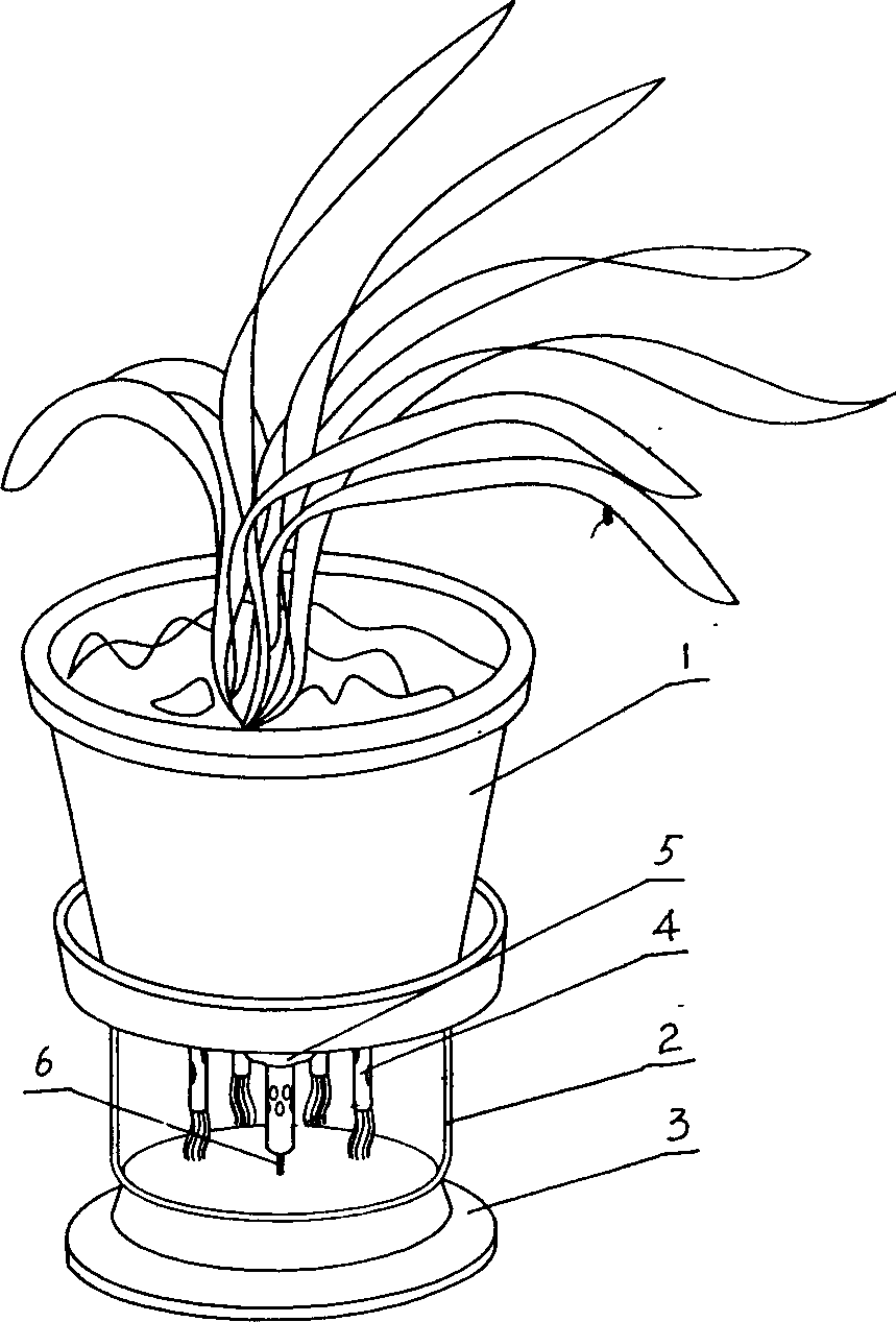 Flowerpot with automatic water-feeding and fertilizing functions