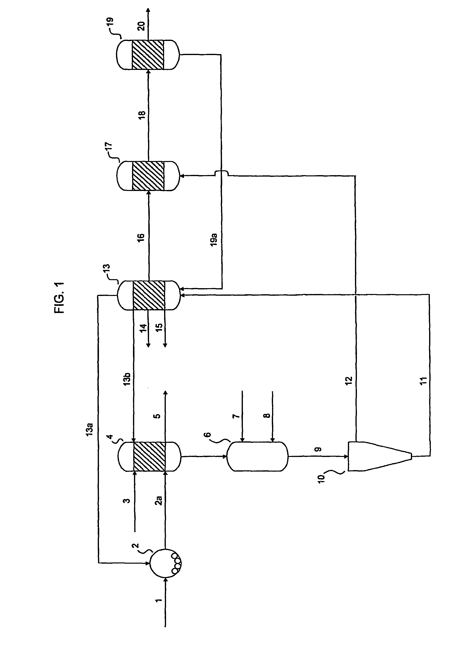 Process for the purification of crude gas from solids gasification