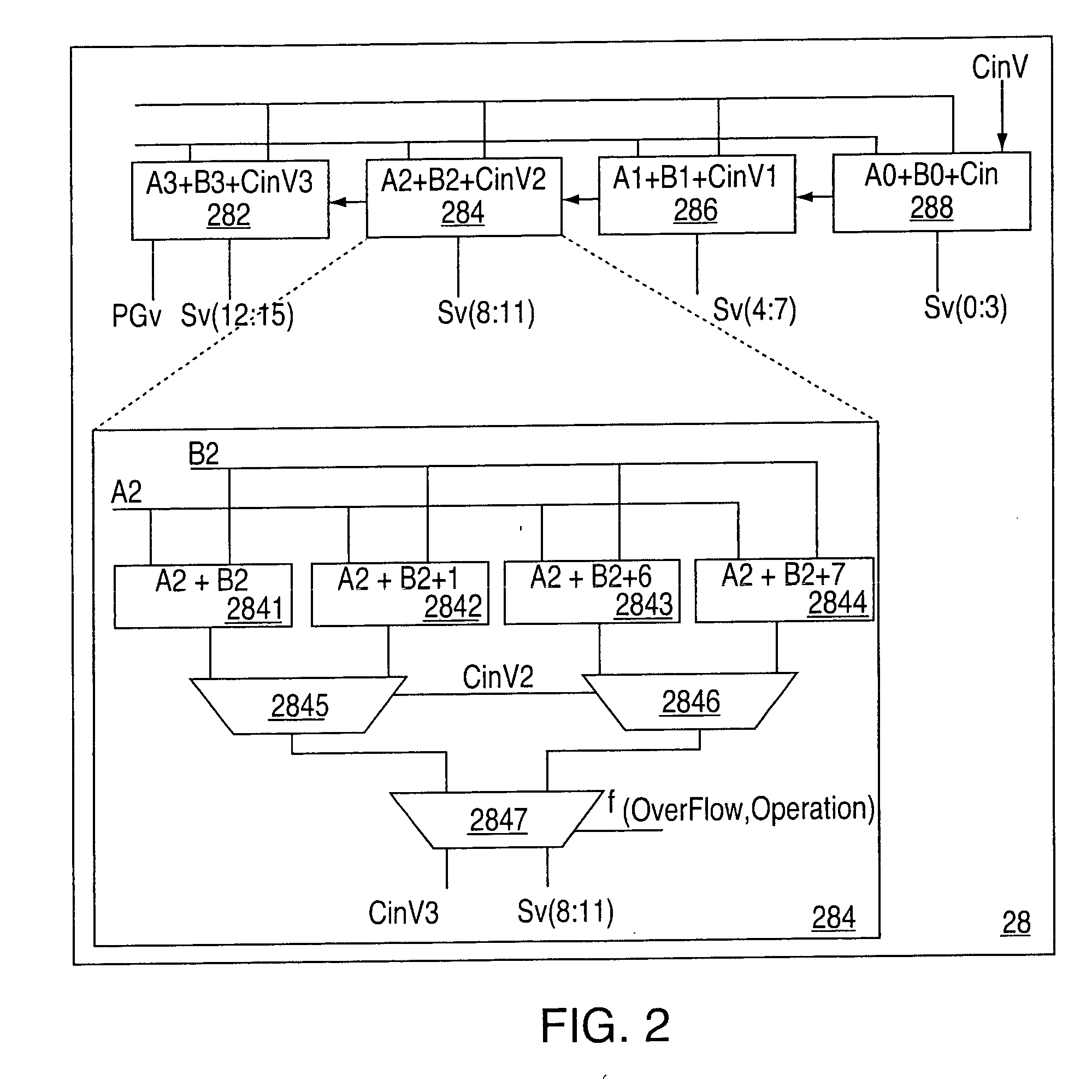 System and method for providing a double adder for decimal floating point operations