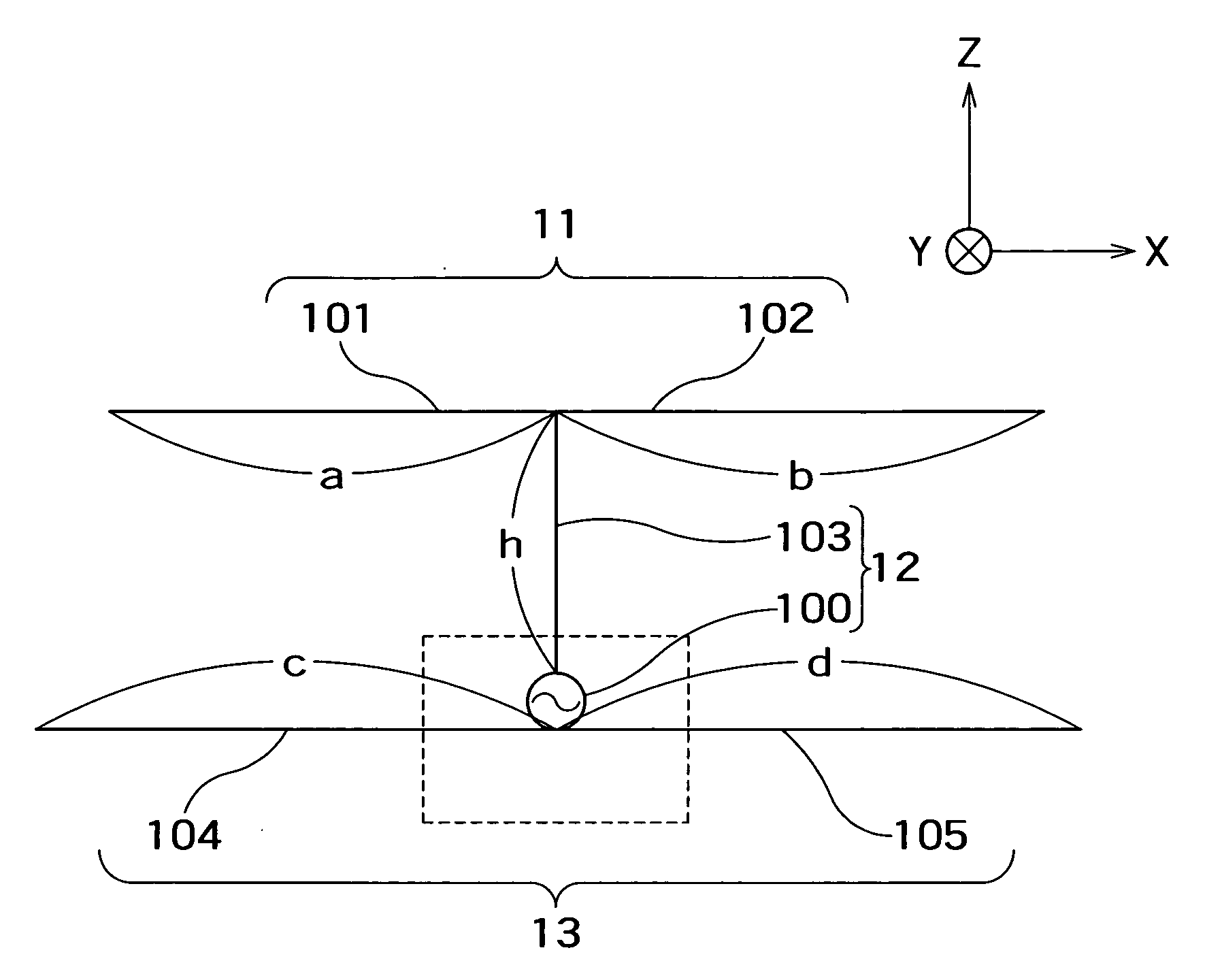 Antenna device, mobile terminal and RFID tag