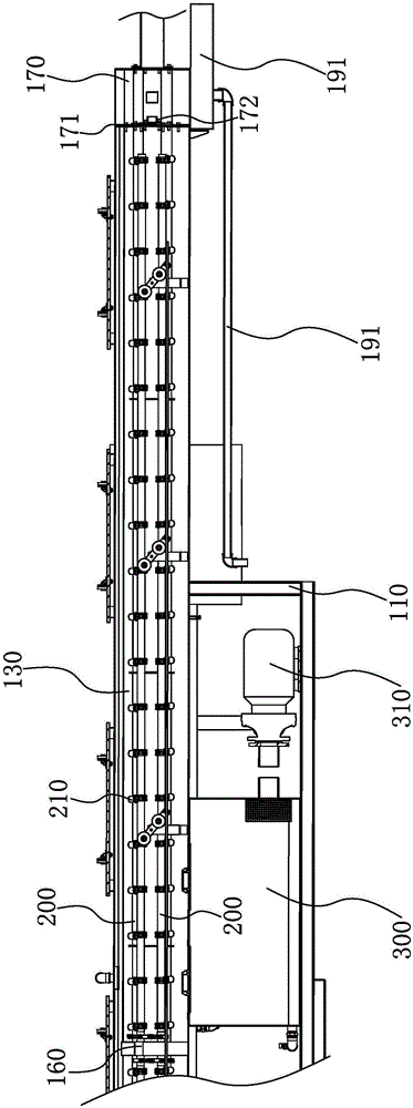 Water circulation system for vacuum setting machine