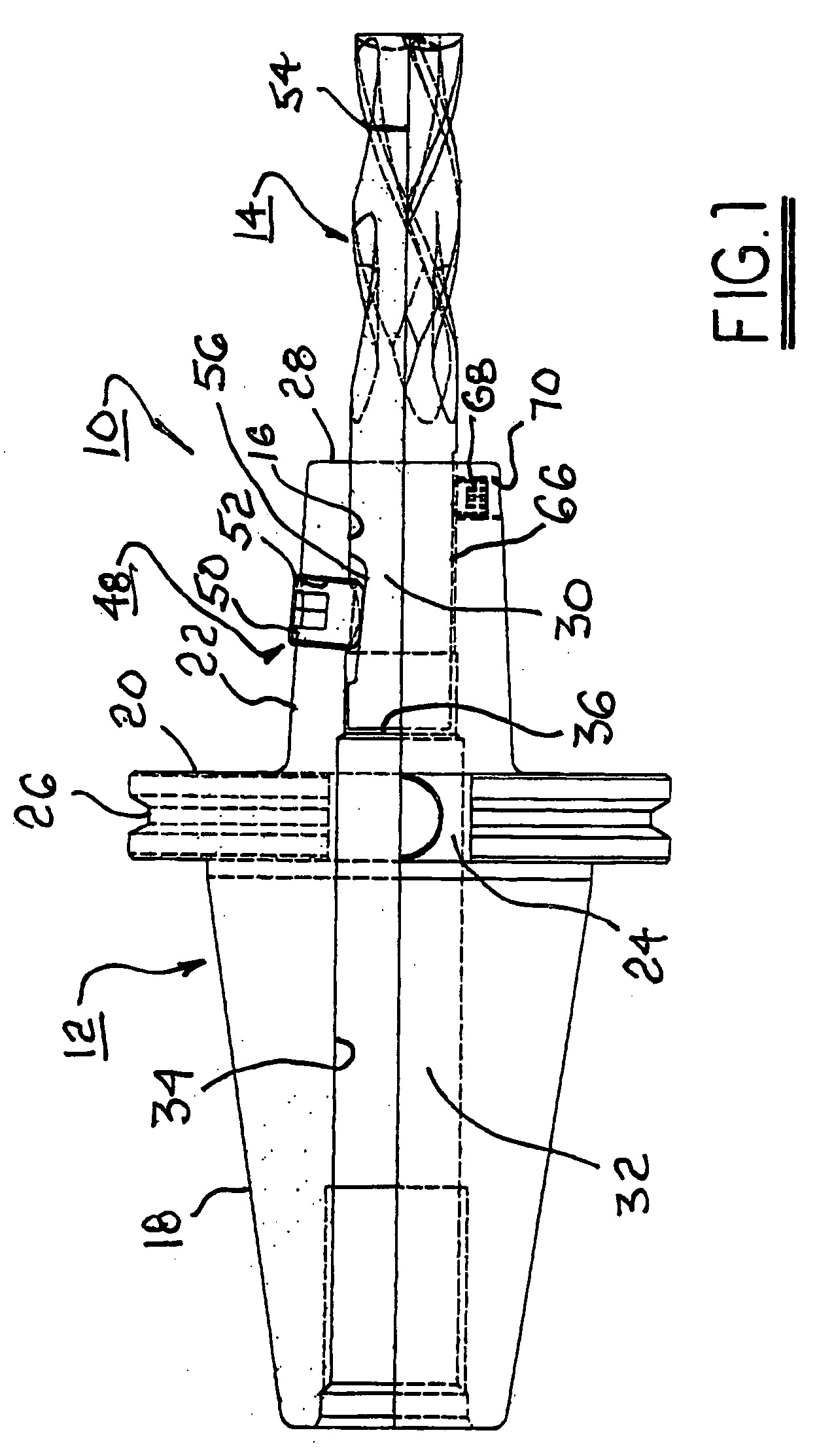 System for mounting a machine tool in a tool holder