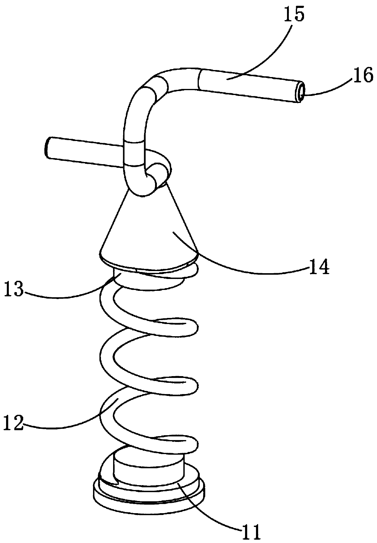 Chemical fiber yarn tension buffer device capable of preventing yarn breakage