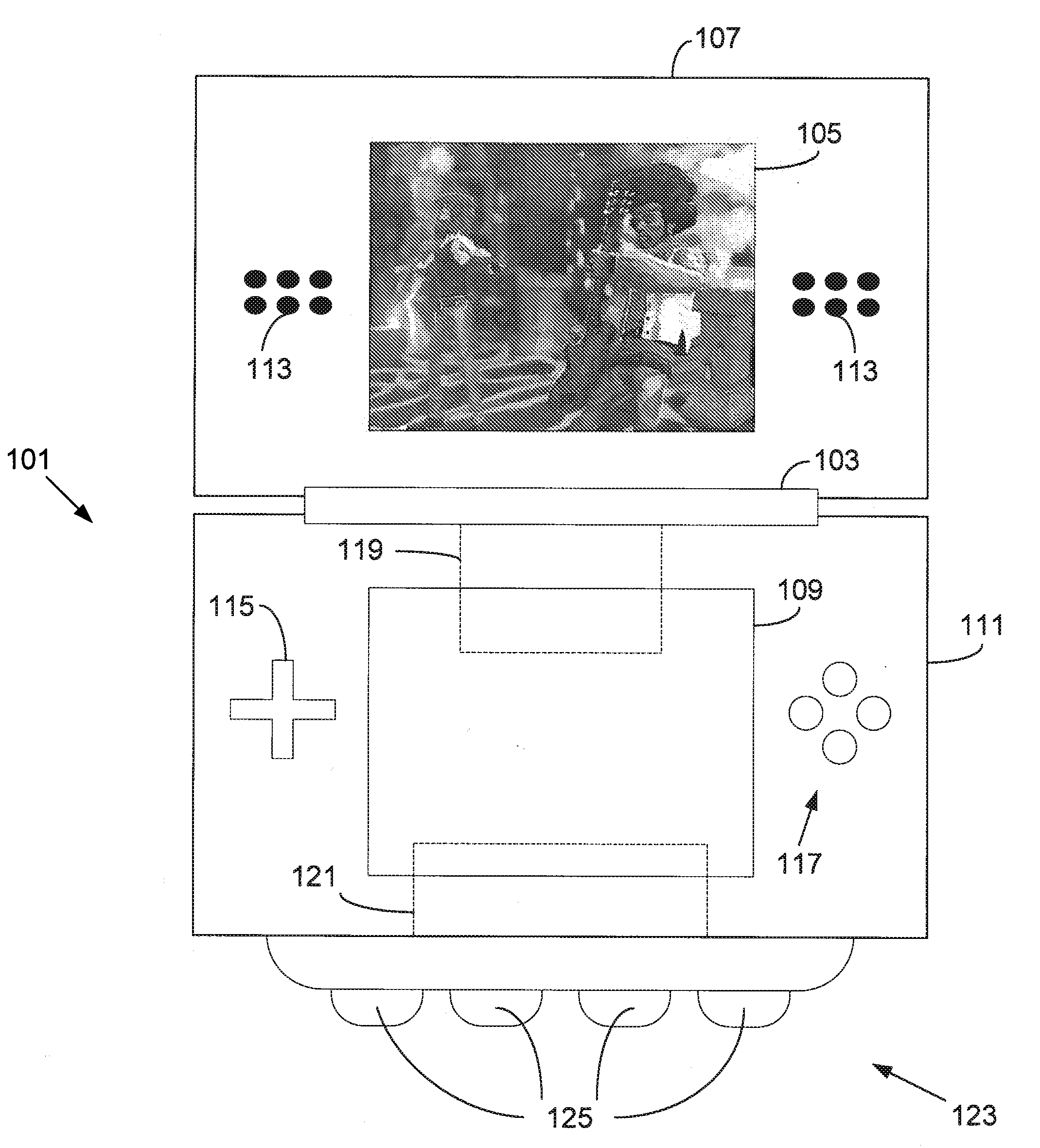 Double render processing for handheld video game device