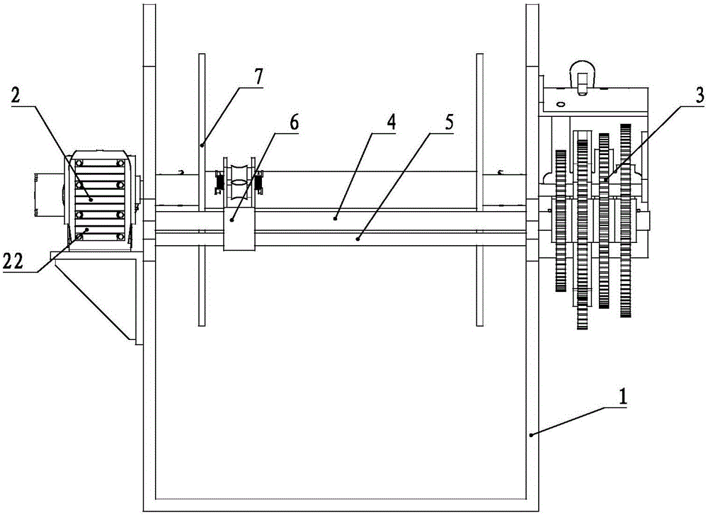 Grounding wire winding device adapted to various specifications of grounding wires