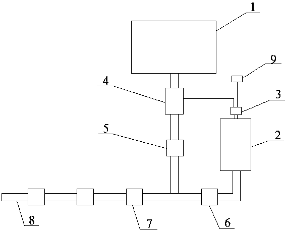 Construction site fire-fighting device with stable water supply