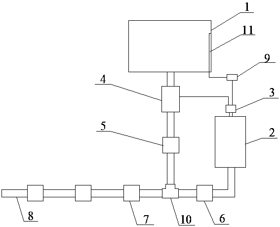 Construction site fire-fighting device with stable water supply