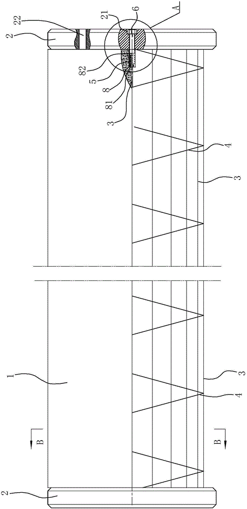 A pretensioned centrifugal concrete pile with steel strands and its manufacturing method