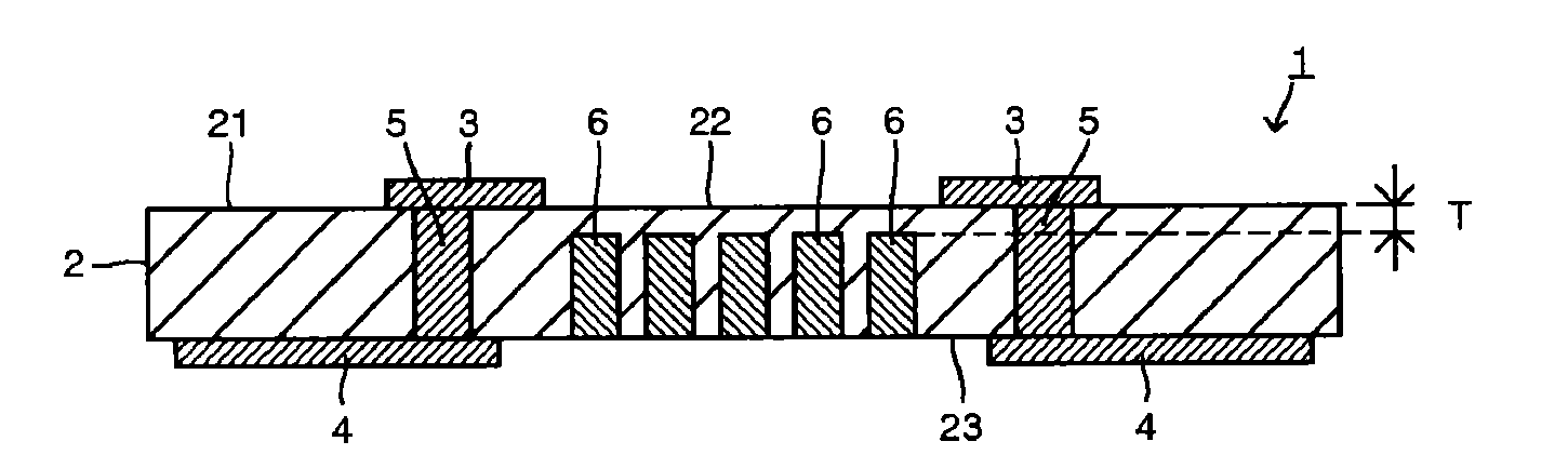 Substrate for light-emitting element and light-emitting device