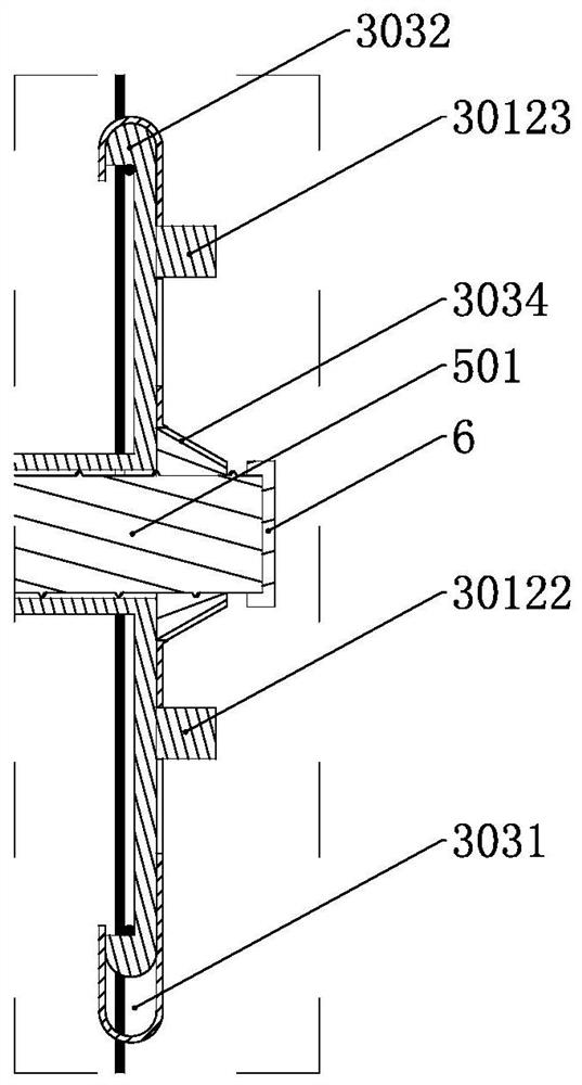 Reinforced concrete passive thermal insulation wall with fixing pieces