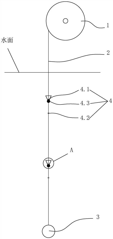 Reciprocating lifting type squid fishing and fish gathering lamp equipment