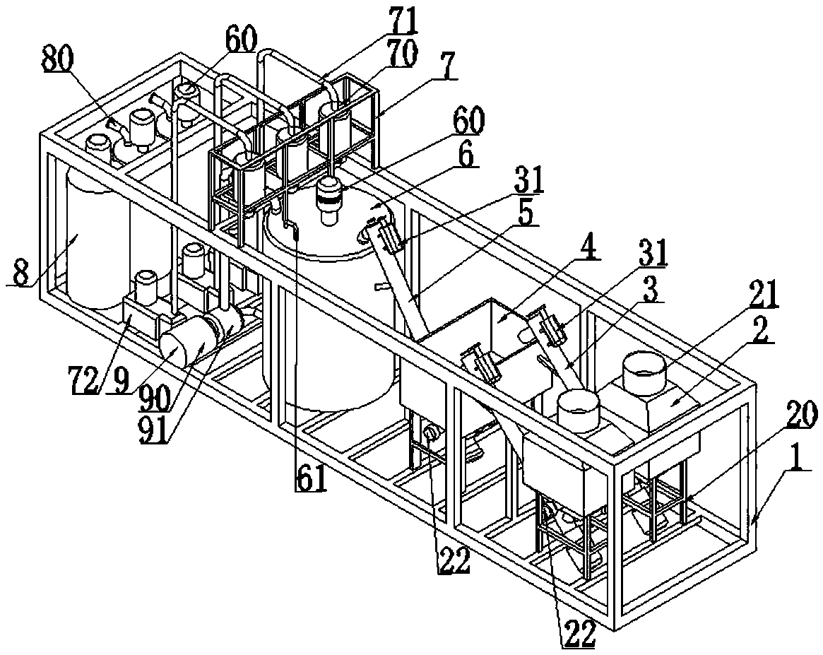 Composite modified asphalt metering and batching device