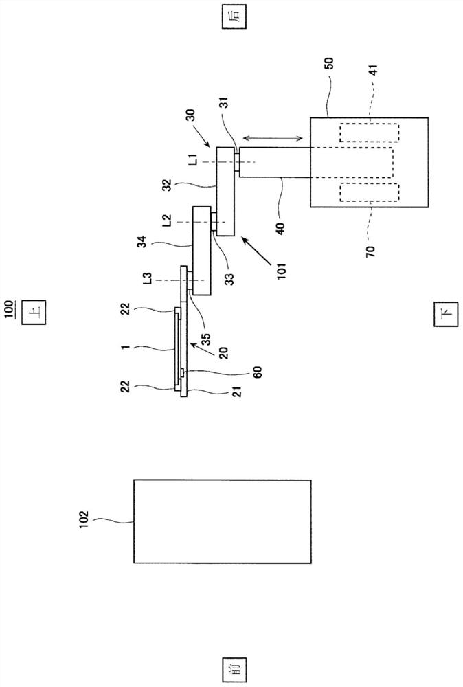 Substrate transport device and operation method for substrate transport device