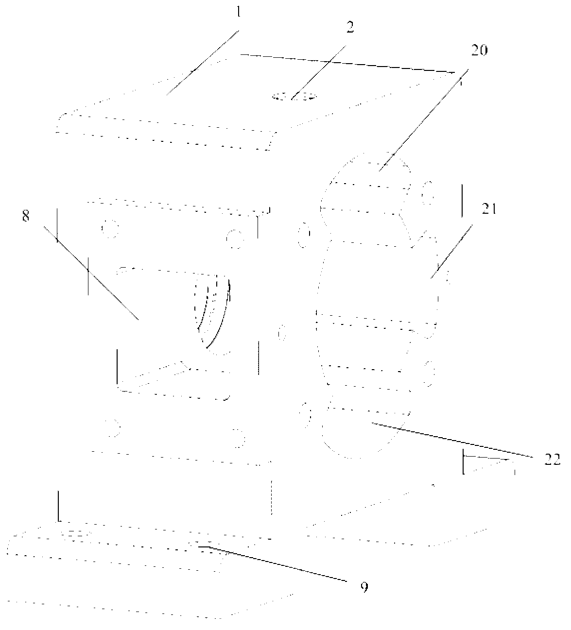 Scavenging system of constant-pressure air source type free piston internal combustion generator